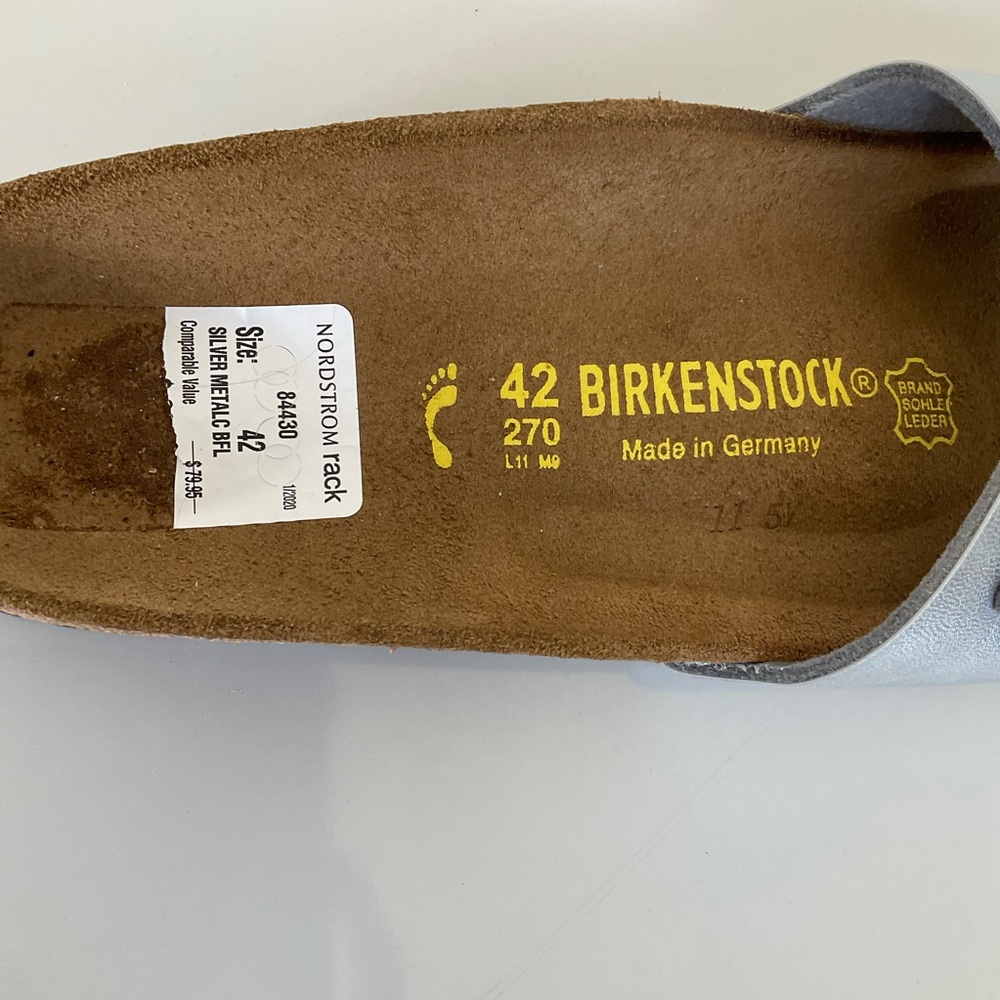 Birkenstock silver sandals - Picture 9 of 12